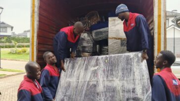 Nairobi Movers crew loading a moving truck